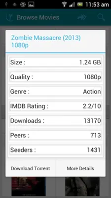 YIFY Torrents android App screenshot 1